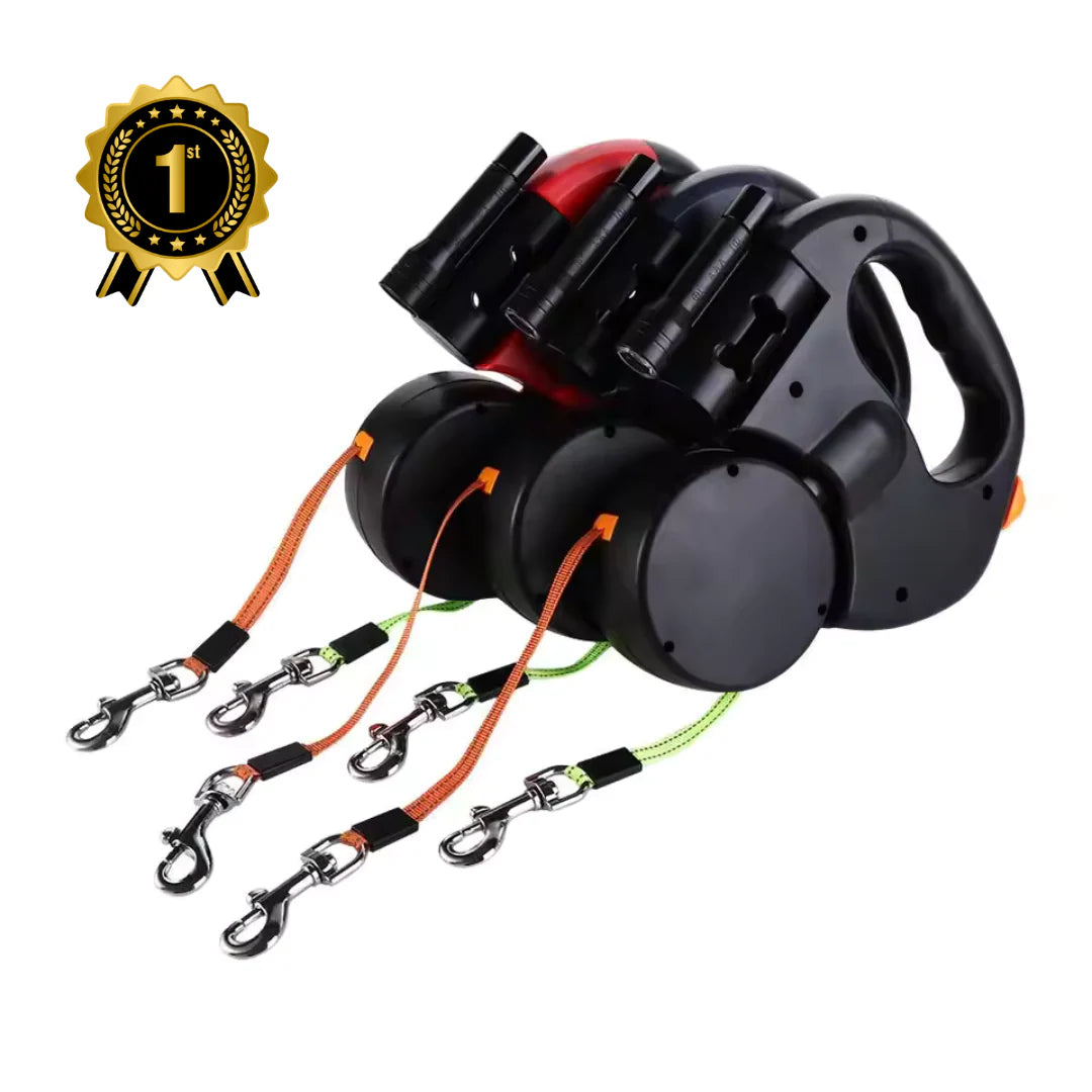 Dual Retractable Dog Leash